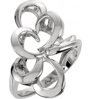 14K White Metal Fashion Ring