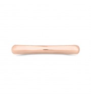 Shah Luxury 14K Rose Gold Plain Wedding Band