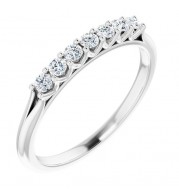 14K White 1/5 CTW Diamond Anniversary Band