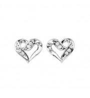 Gems One Silver Diamond (1/50 Ctw) Earring