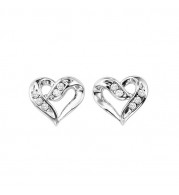 Gems One Silver Diamond (1/50 Ctw) Earring