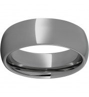 Rugged Tungsten  8mm Domed Polished Band