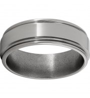 Titanium Rounded Edge Band with Polish Finish