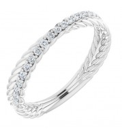 14K White 1/5 CTW Diamond Anniversary Band