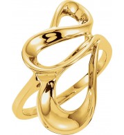 14K Yellow Freeform Ring