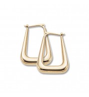 Carla 14K Yellow Gold Long U Shaped Hoop earrings