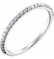 14K White 1/4 CTW Diamond Band
