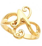 14K Yellow Freeform Ring