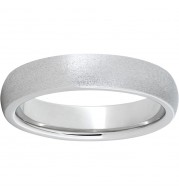 Serinium Domed Band with Stone Finish