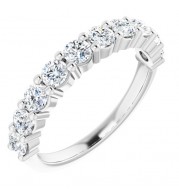 Platinum 9/10 CTW Diamond Anniversary Band