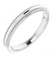 14K White Universal Band