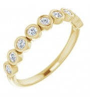 14K Yellow 1/4 CTW Diamond Anniversary Band