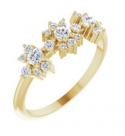 14K Yellow 3/8 CTW Diamond Anniversary Band