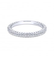 Gabriel & Co. 14k White Gold Contemporary Anniversary Wedding Band