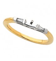 14K Yellow & White 1/6 CTW Diamond Band