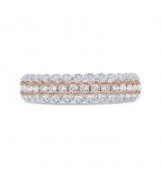 Shah Luxury 14K Two-Tone Diamond Wedding Band