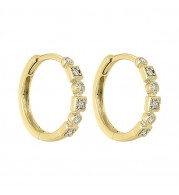 Gems One 14Kt Yellow Gold Diamond (1/8Ctw) Earring