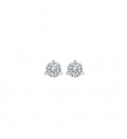 Gems One 18Kt White Gold Diamond (1/20 Ctw) Earring