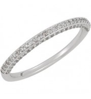 14K White 1/5 CTW Diamond Band