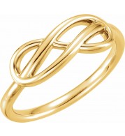 14K Yellow Double Infinity-Inspired Ring
