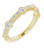 14K Yellow 3/4 CTW Diamond Anniversary Band