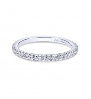 Gabriel & Co. 14k White Gold Contemporary Anniversary Wedding Band