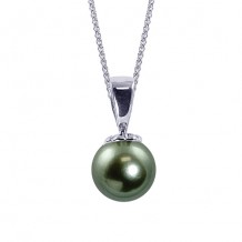 Imperial Pearl 14k White Gold Tahitian Pearl Drop Pendant