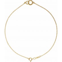 14K Yellow Interlocking Circle Bracelet