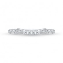 Shah Luxury 18k White Gold Diamond Promezza Wedding Band