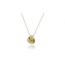 Carla 14K Yellow Gold 18 Inch Twisted Love Knot Necklace