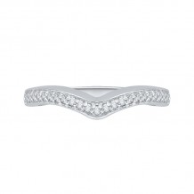 Shah Luxury 14K White Gold Diamond Wedding Band