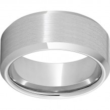 Serinium 10mm Beveled Edge Band with Satin Finish