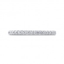 Shah Luxury Round Diamond Half-Eternity Wedding Band In 14K White Gold