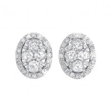 Gems One 14Kt White Gold Diamond (1Ctw) Earring