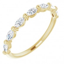 14K Yellow 1/2 CTW Diamond Anniversary Band