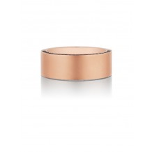 Henri Daussi 8mm Men's Wedding Band MB10-2 18k Gold Rose 0.40 Ctw.