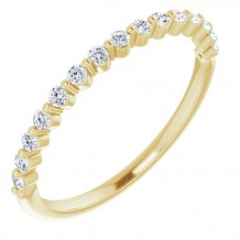 14K Yellow 1/5 CTW Diamond Anniversary Band