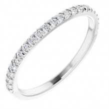 14K White 1/5 CTW Diamond Matching Band