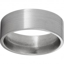 Titanium Flat Band with Satin Finish