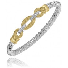 Vahan 14k Gold & Sterling Silver Diamond Bracelet