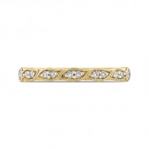 Shah Luxury Half-Eternity Wedding Band In Round Diamond 14K Yellow Gold