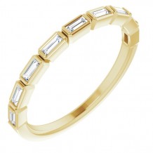 14K Yellow 1/5 CTW Diamond Anniversary Band