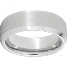 Serinium Beveled Edge Band with Stone Finish and Polished Edges