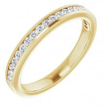 14K Yellow 1/2 CTW Diamond Anniversary Band