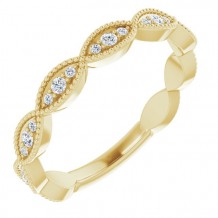 14K Yellow 1/5 CTW Diamond Anniversary Band