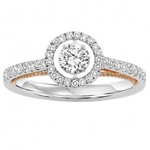 14k White Gold 1/2ct Diamond Rhythm Of Love Ring