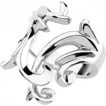 14K White Freeform Ring