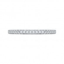 Shah Luxury 14K Two-Tone Gold Round Diamond Half-Eternity Wedding Band