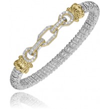 Vahan 14k Gold & Sterling Silver Diamond Bracelet