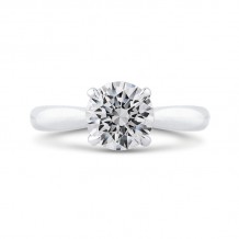 Shah Luxury 14K White Gold Diamond Engagement Ring (Semi-Mount)